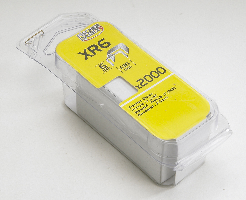 Lot de 2000 agrafes FISCHER DAREX Xr6