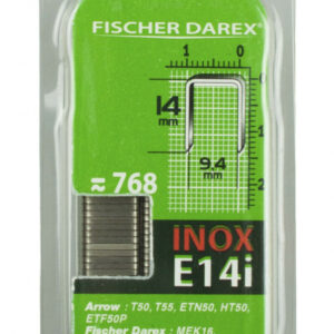 Lot de 768 agrafes fil plat FISCHER DAREX E14i