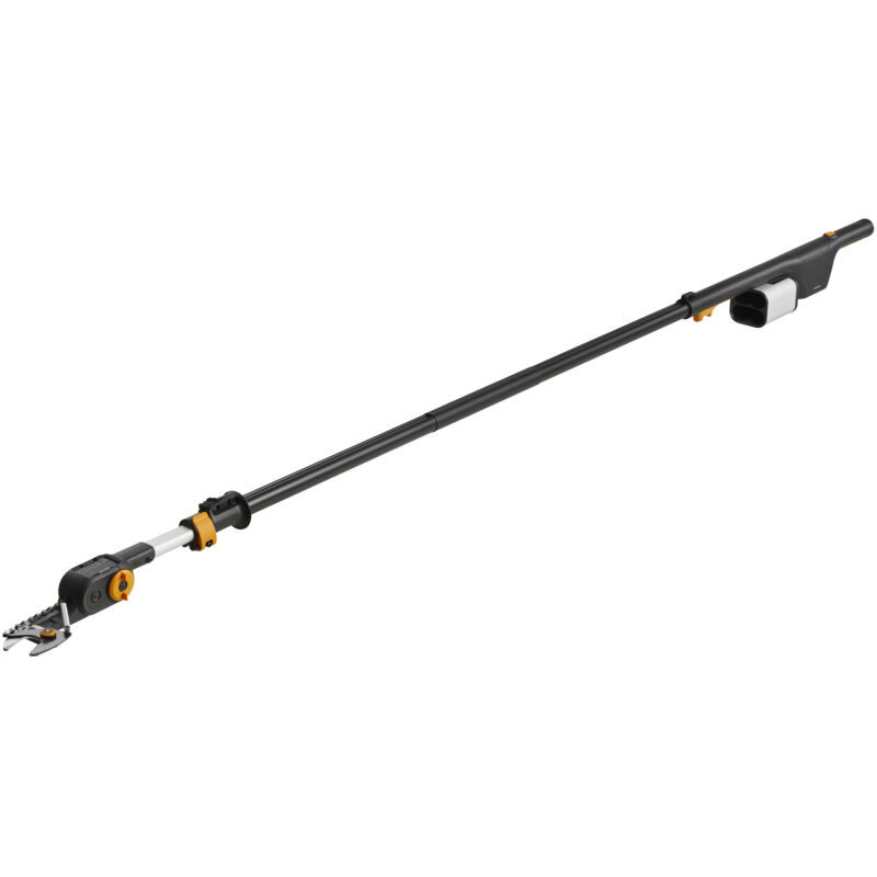 Coupe-branche télescopique (outil seul), à batteries amovibles 12V-4 Ah - portée 6m, diam. de coupe 32mm, tête réglable 230°