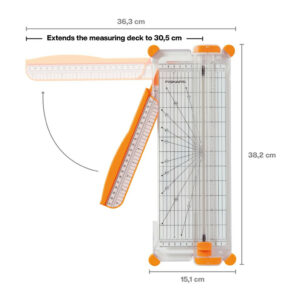 Massicot - SureCut TripleTrack 30 cm A4-A3 - coupe papier précise bureau et loisirs créatifs