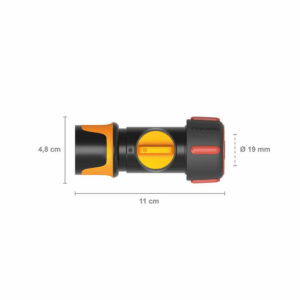 Raccord de tuyau ON/OFF 19 mm