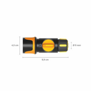 Raccord de tuyau ON/OFF 9 mm