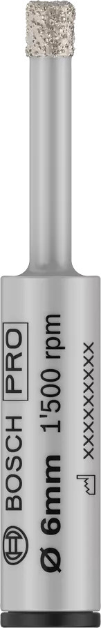 Foret diamant PRO Ceramic à sec 6 x 33 x 13 mm BOSCH 2608599053
