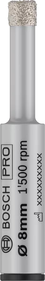 Foret diamant PRO Ceramic à sec 8 x 33 x 13 mm BOSCH 2608599055