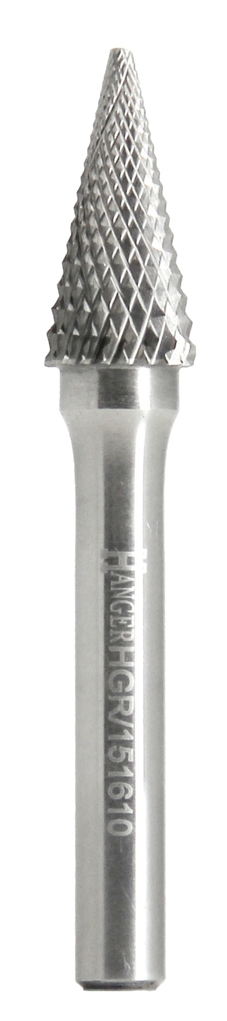 Fraise carbure conique pointue 10 x 20 mm longueur 60 mm HANGER 151610