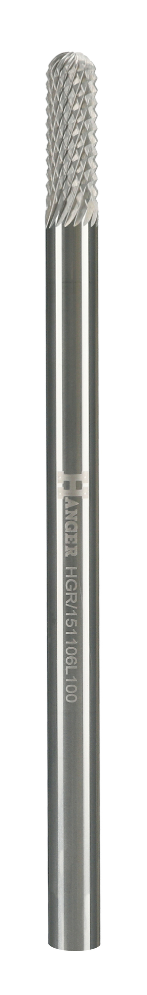 Fraise carbure cylindrique à bout rond 10 x 20 mm longueur 60 mm HANGER 151110