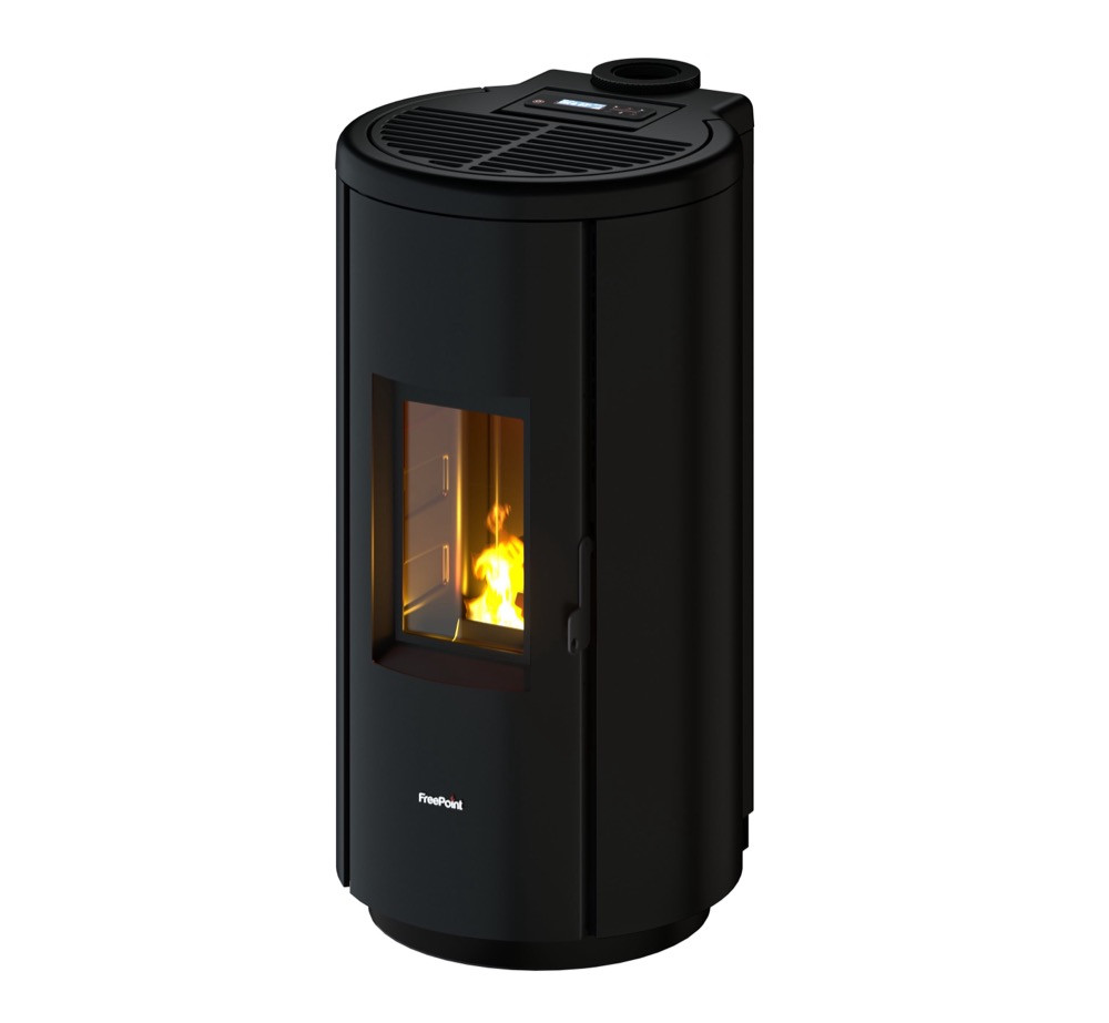 Poêle à granulés étanche Chrome 5 noir - 5 kW