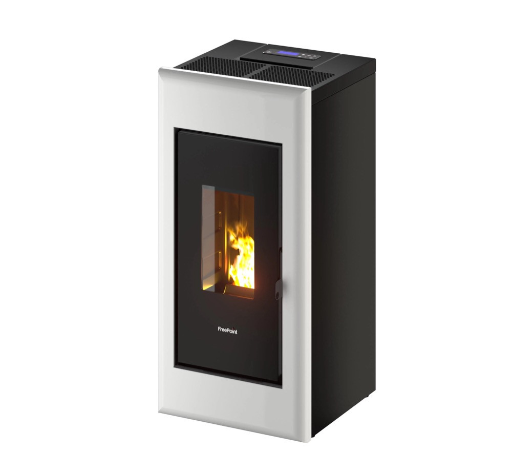 Poêle à granulés étanche One 7 Blanc - 7 kW