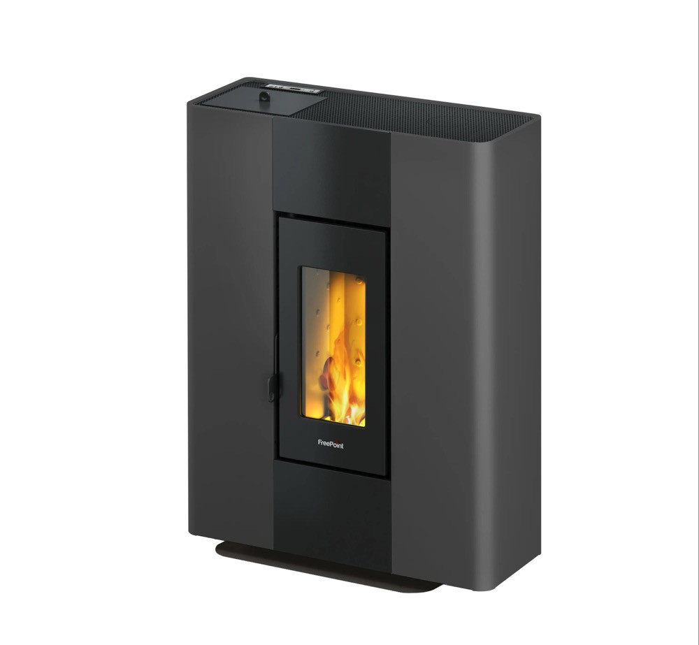 Poêle à granulés étanche Roxy Stand Anthracite - 7 kW