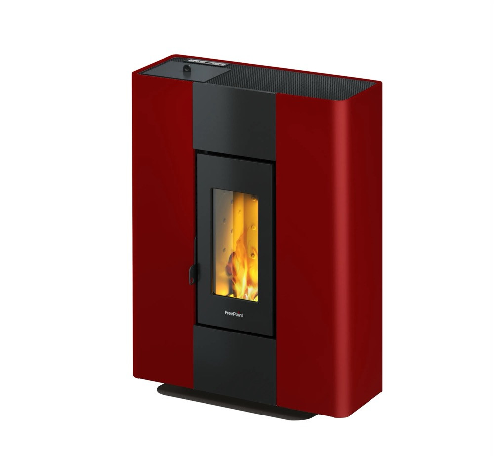 Poêle à granulés étanche Roxy Stand Bordeaux - 7 kW