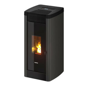 Poêle à granulés étanche Steel 9 Bi-Flux Anthracite - 8,5 kW
