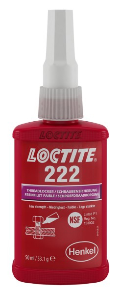 Frein filet faible LOCTITE 222 flacon 50 ml 195743