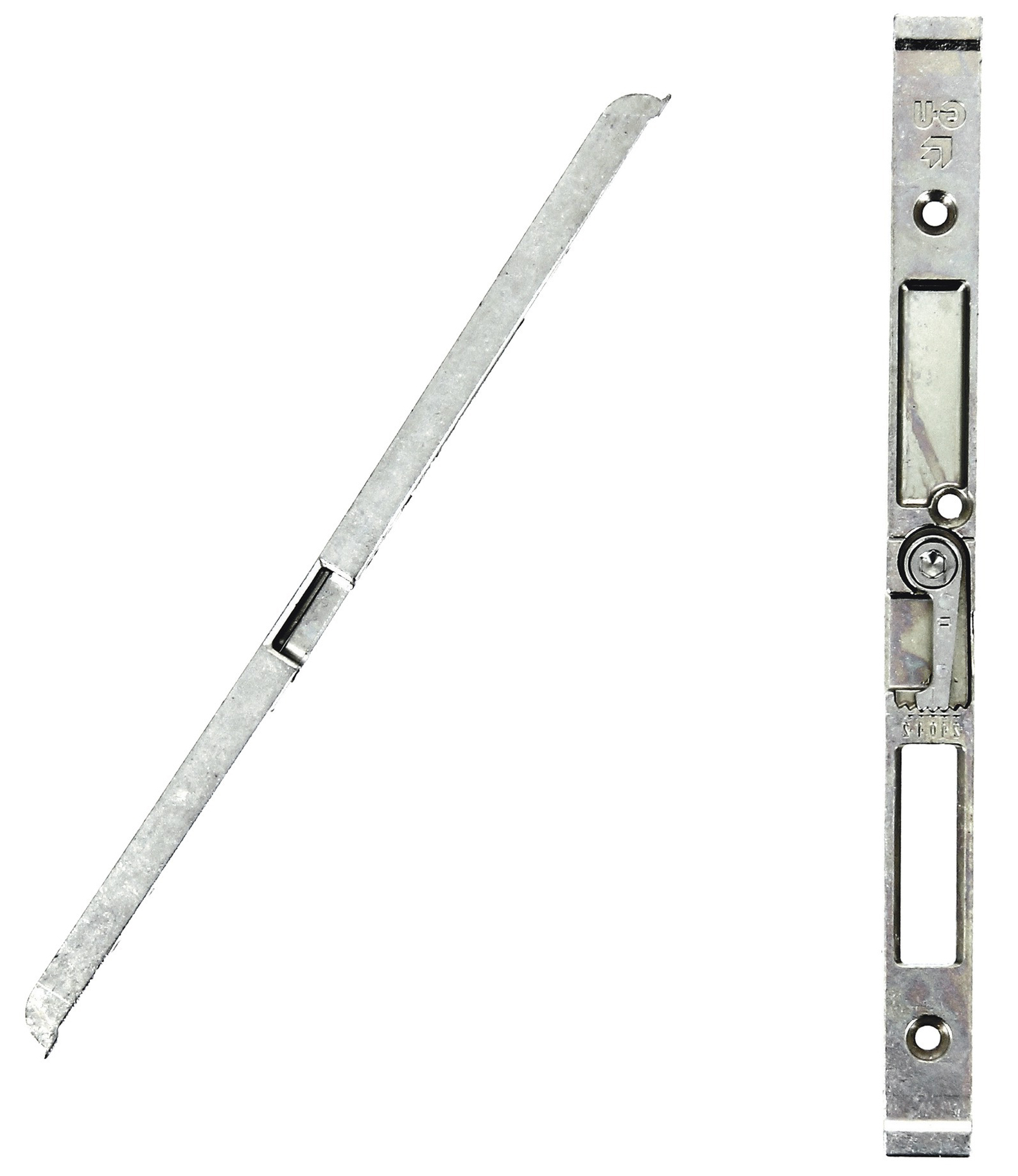 Gâche centrale GU FERCOMATIC à entaillage longueur 208 mm gauche FERCO G-22897-00-L-1