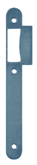 Gâche plate D452 bout rond simple empennage finition inox VACHETTE 19801000