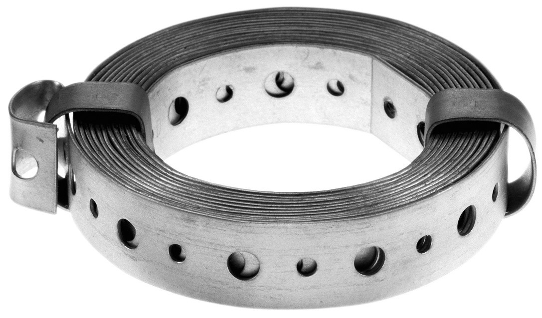 Bande perforée galvanisé, 20x12 mm