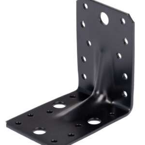 Equerre renforce noire 90x90x65mm epaisseur 2.5mm