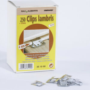 Lot de 250 clips + clous pour lambris bois