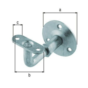 Support Rampe Reglable Diametre 60Mm Zinc