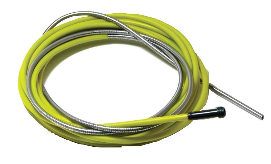 Gaine guide fil acier jaune 25 x 45 4 m diamètre 1,4 - 1,6 mm ABICOR BINZEL 124.0133