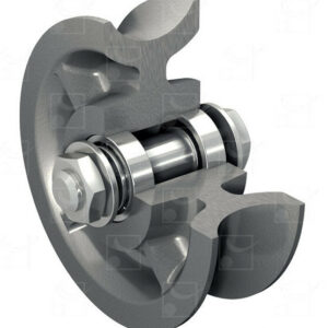Galet acier gorge ronde diamètre 150 mm MANTION 1009GRA