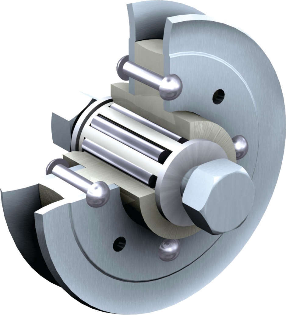 Galet diamètre 82 mm flasques acier MANTION 1002A