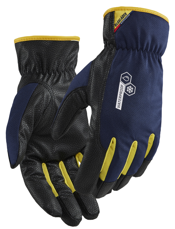 Gant de travail doublés bleu marine/jaune T9 BLÅKLÄDER 2872147586359