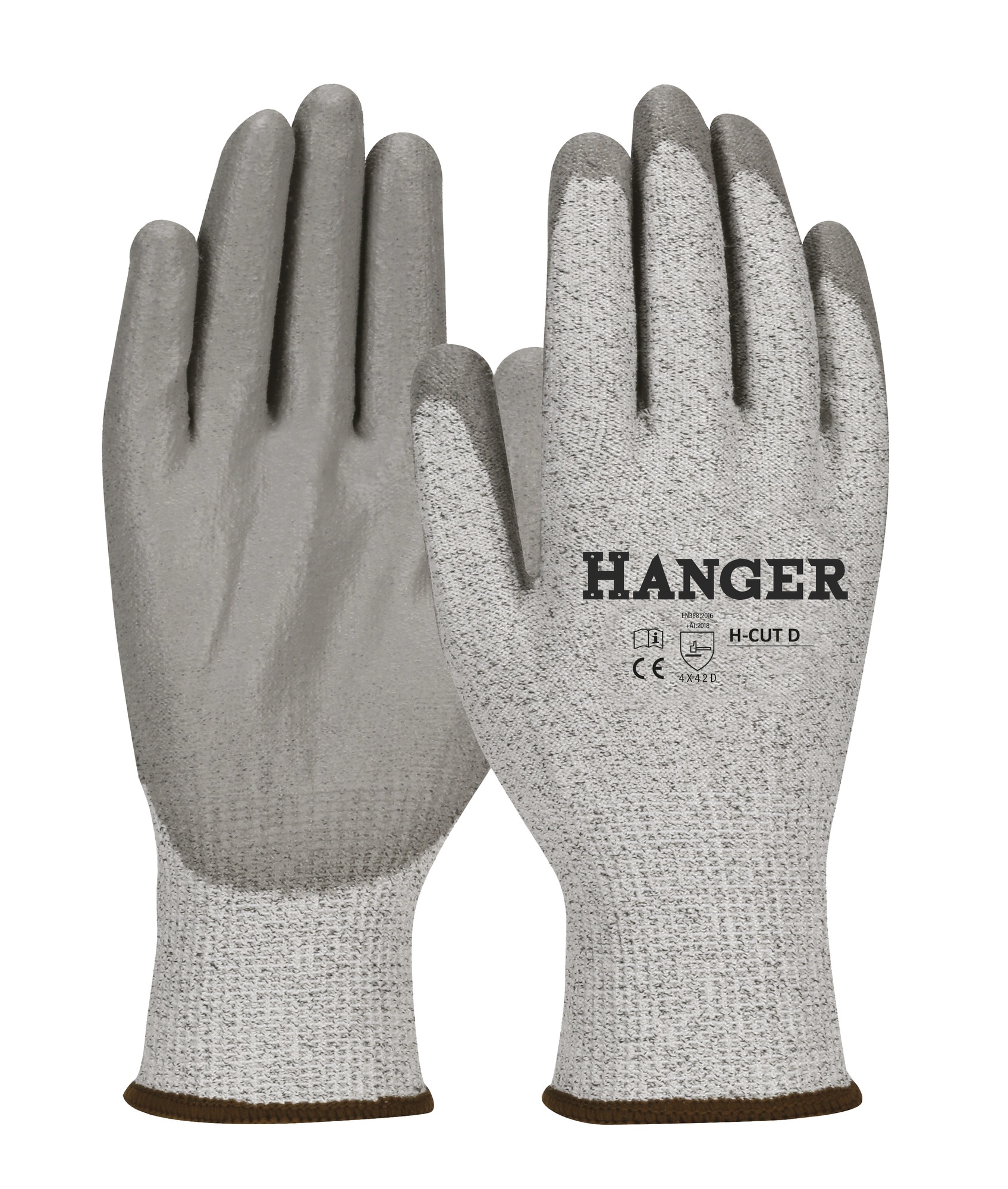Gants anti-coupure H-Cut T 08 enduit polyuréthane en sachet de 12 paires HANGER 300049