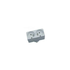 Biplite 2 prises 16 A façade - adaptateur multiprise avec protection surcharge
