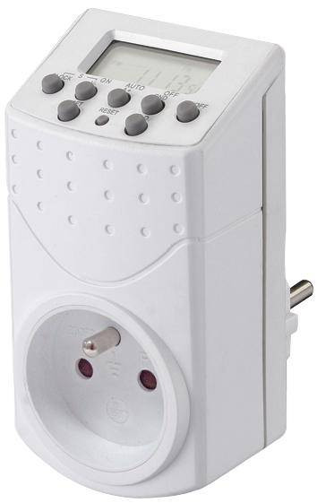 Prise programmable hebdomadaire digitale 8A