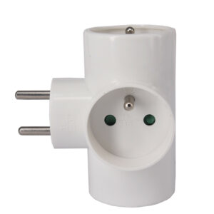 Triplite 3 prises 16 A blanche - adaptateur multiprise compact