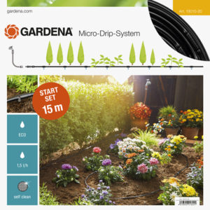 Kit d'irrigation Micro-Drip system pour les haies - 15 m - 4,6 mm