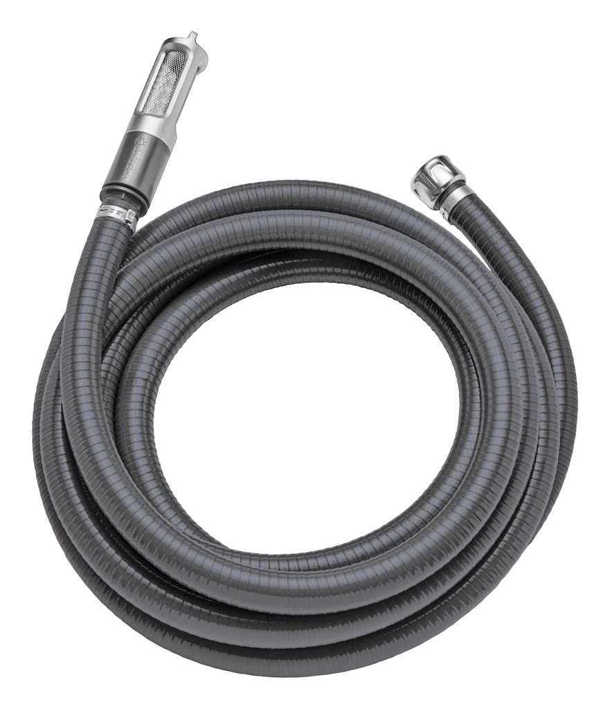 Kit tuyau d’aspiration 4 m 25 mm (1”) avec filtre inox et clapet anti-retour - Raccord G1”