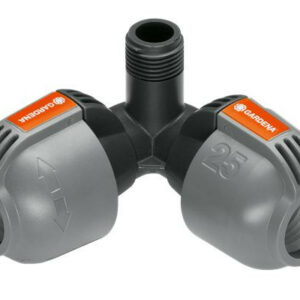 Raccord d'angle d'arrosage enterré 25 mm mâle 1/2"