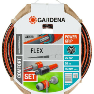 Tuyau d'arrosage Flex Ø 15 mm - 20 m + lance et raccords