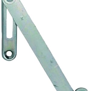 Garniture compas + gâche pour jeu en feuillure 15 à 18 mm PVC/bois FERCO G-46223-11-0-1