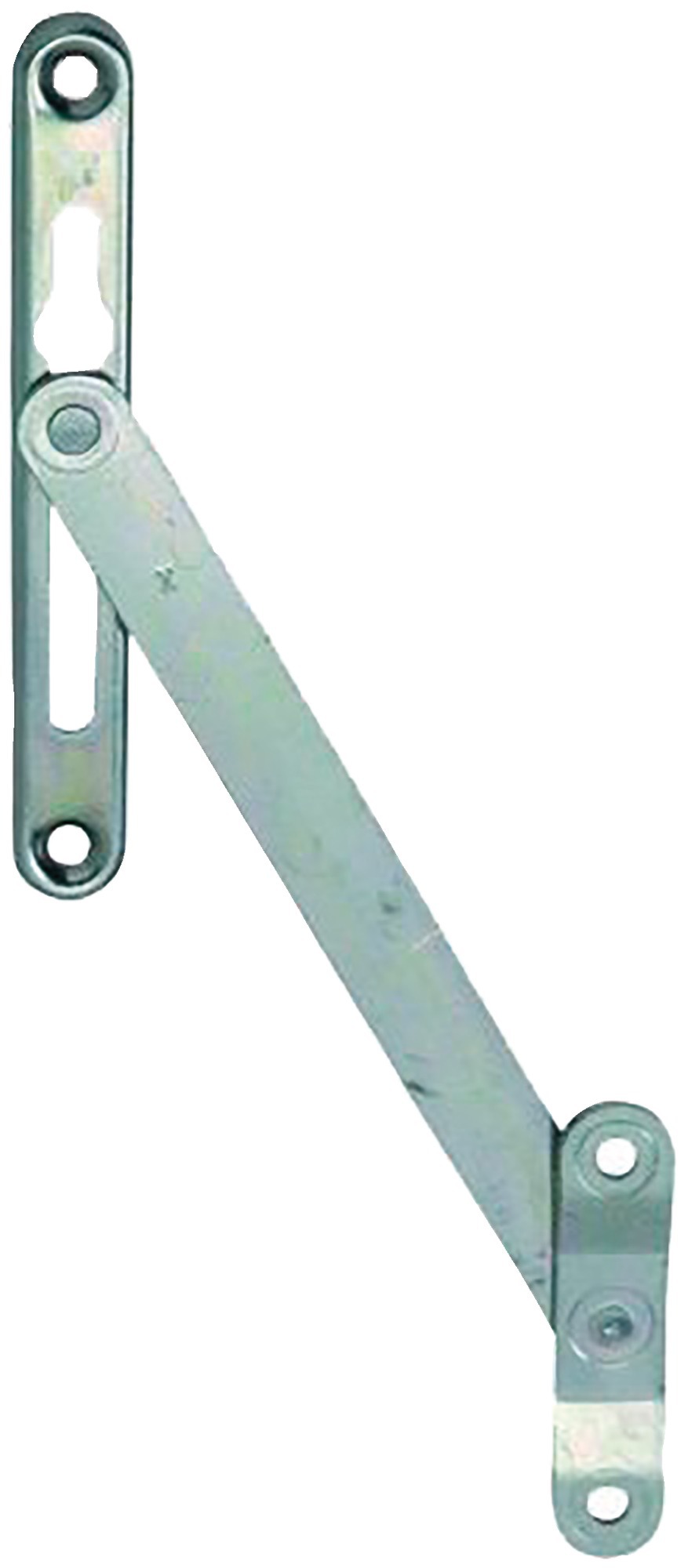 Garniture compas + gâche pour jeu en feuillure 15 à 18 mm PVC/bois FERCO G-46223-11-0-1
