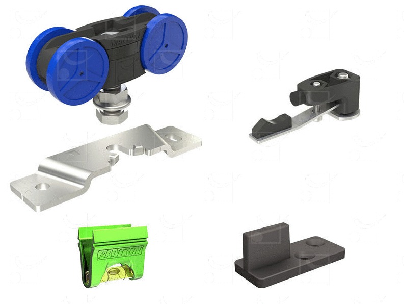 Garniture pour porte 81 - 120 kg sans rail MANTION SAF81-120