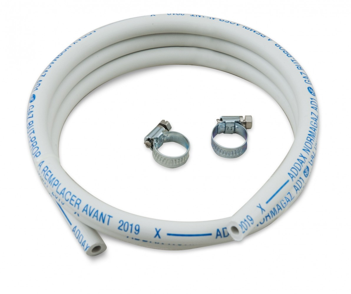 Tuyau caoutchouc gaz bp garantie 5 ans, H.150cm GAZINOX