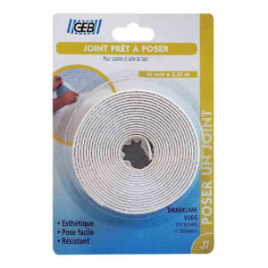 Joint d'étanchéité préformé 40 mmx 3,35 m - Blanc