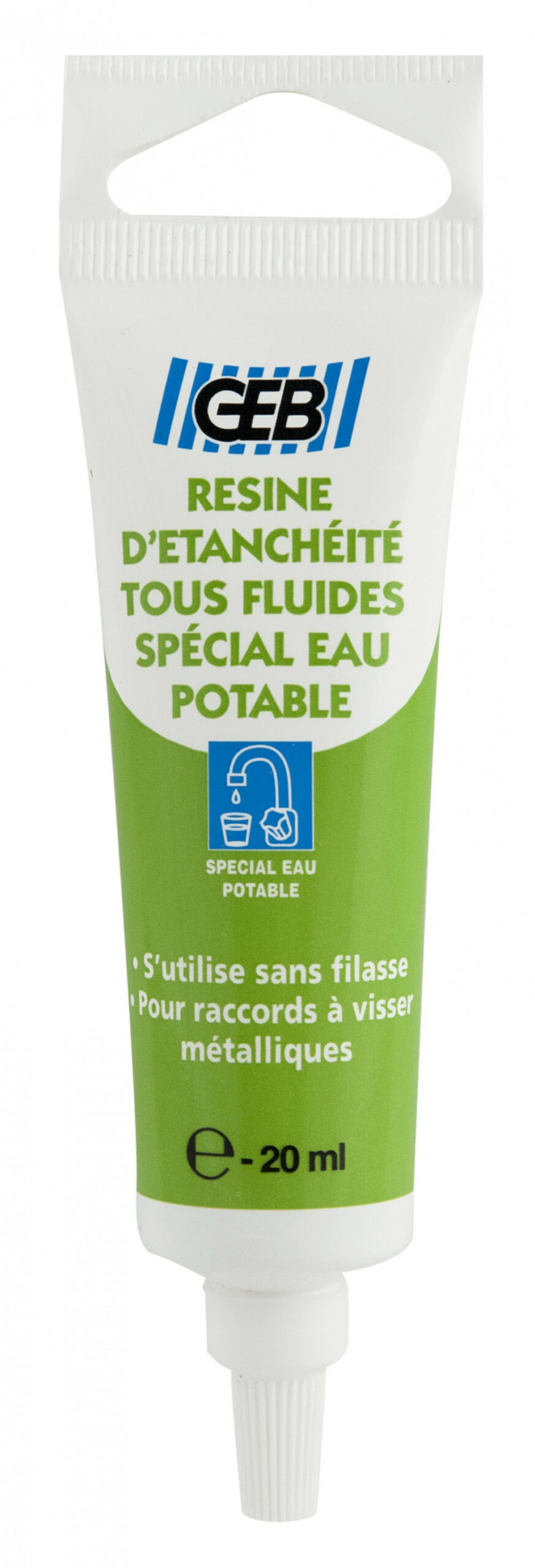 Résine d'étanchéité tous fluides, 20ml, GEB