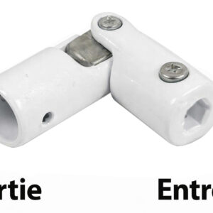 Genouillère pour volet roulant blanc diamètre 12 mm TORBEL 877900