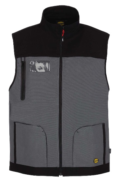 Gilet de travail STRETCH gris foncé/noir TL DIADORA SPA 702.170017