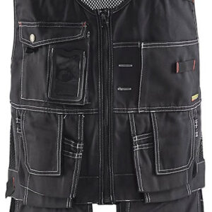 Gilet porte-outils X1500 polycoton noir TS BLÅKLÄDER 310013809900S