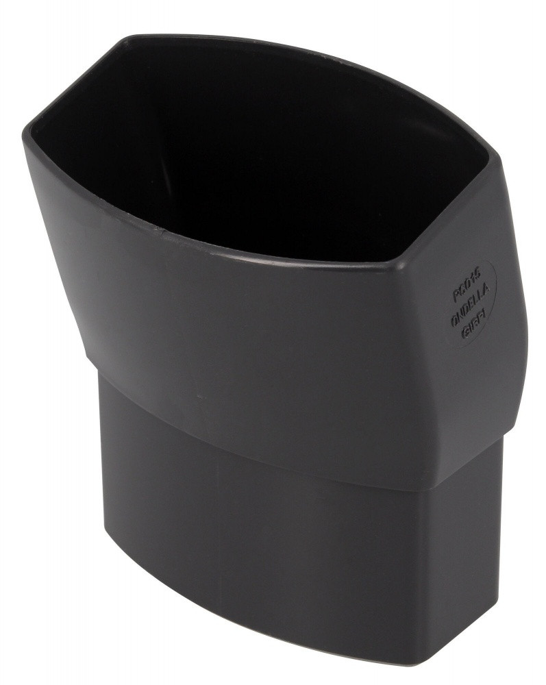 Coude 15° mâle / femelle pour gouttière Pco87a PVC