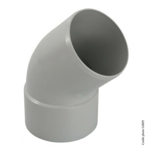 Coude 45° pvc gris GIRPI, Dév.33 cm Diam.100 mm