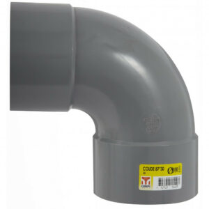 Coude 87.3° en pvc à coller, femelle / femelle, D100