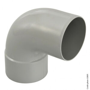 Coude 87.3° pvc gris GIRPI, Dév.33 cm Diam.100 mm