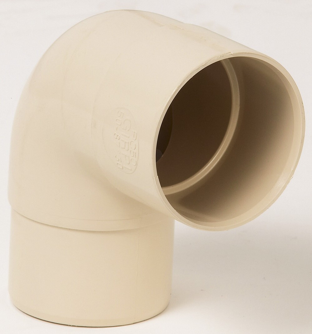 Coude 87.3° pvc sable GIRPI, Dév.16 cm Diam.50 mm
