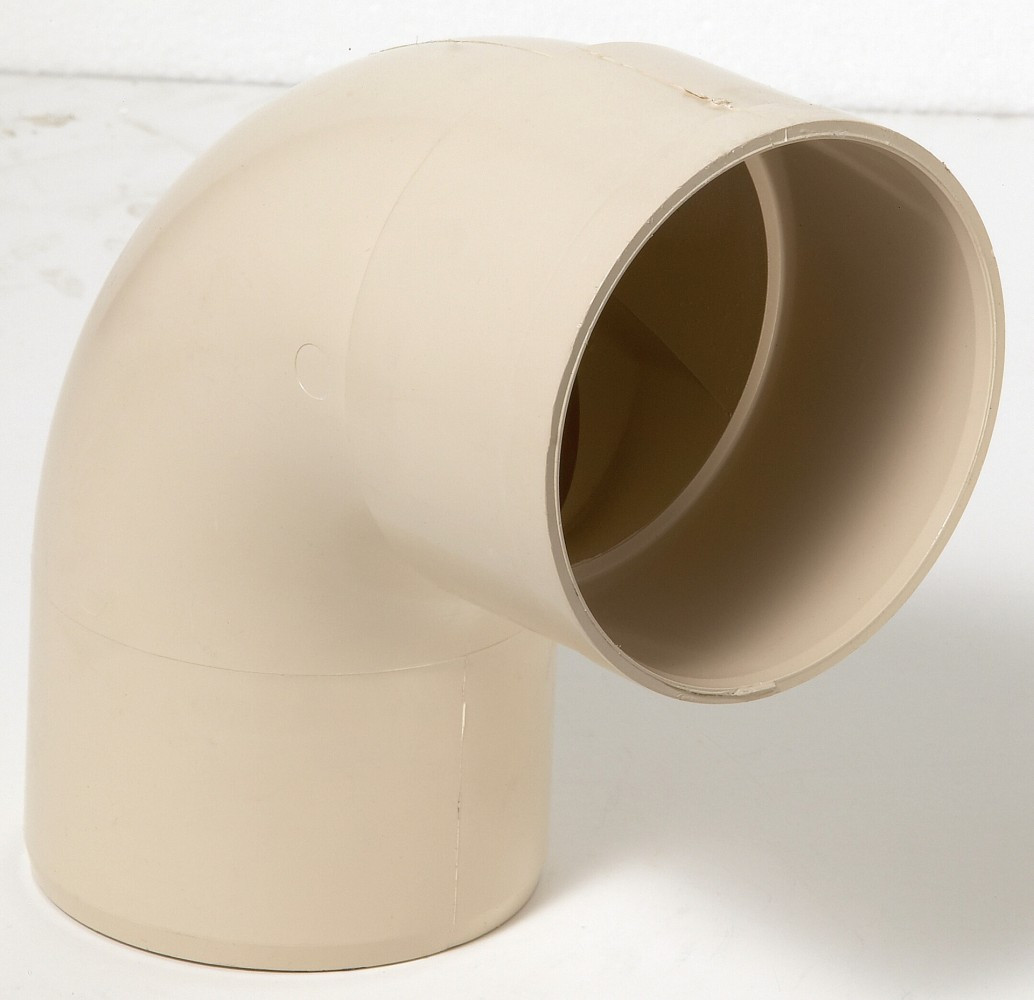 Coude 87.3° pvc sable GIRPI, Dév.33 cm Diam.100 mm