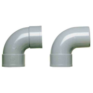 Coude d'évacuation à 87°30 mâle/femelle Ø 50 mm